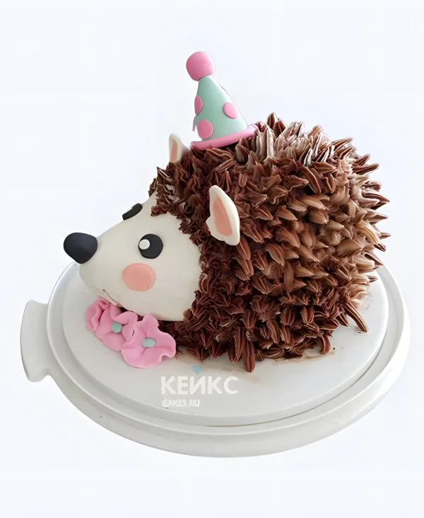 Красивый торт 3D в виде ёжика Красивый торт 3D в виде ёжика Фото