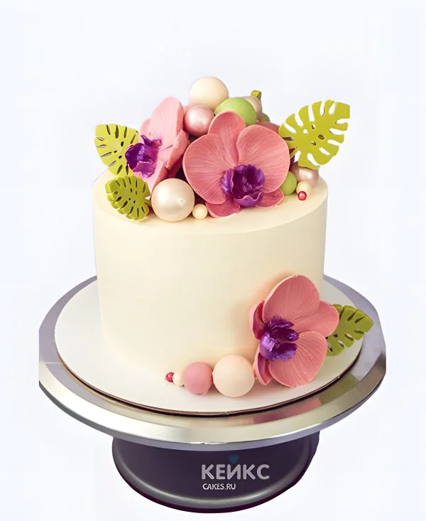 Легкий тропический торт на 25 лет Фото