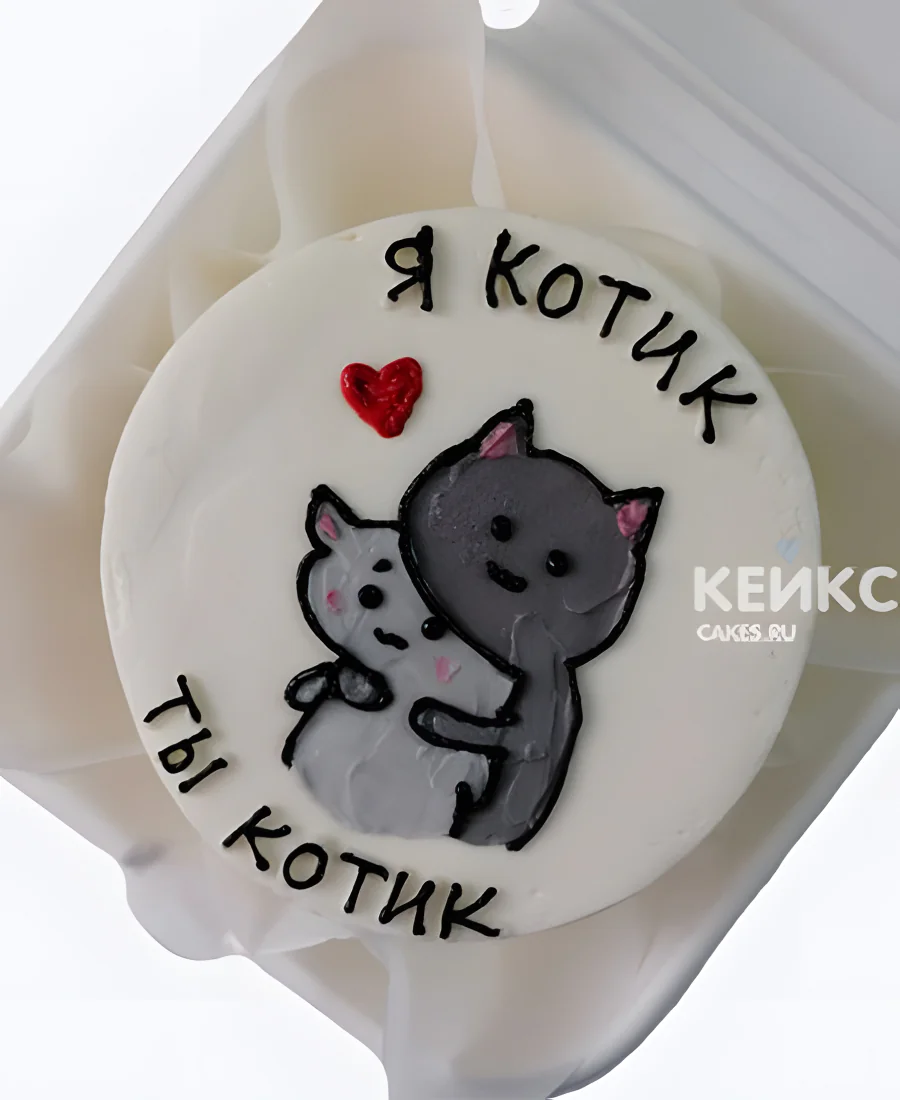 Милый бенто торт с котиками Милый бенто торт с котиками Фото