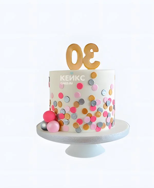 Недорогой торт женщине на 30 лет Фото