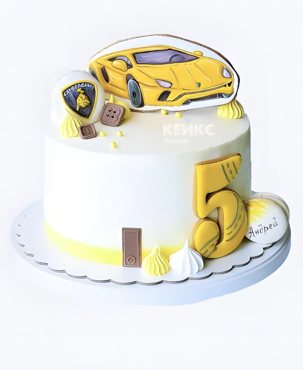 Бенто-торт с желтой машиной Бенто-торт с желтой машиной Фото
