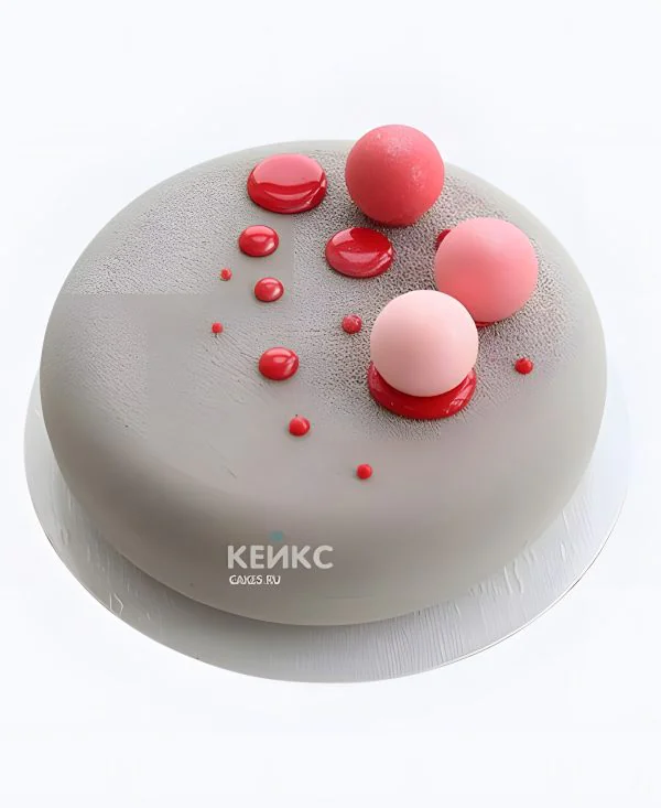 Необычный велюровый торт с шарами Необычный велюровый торт с шарами Фото