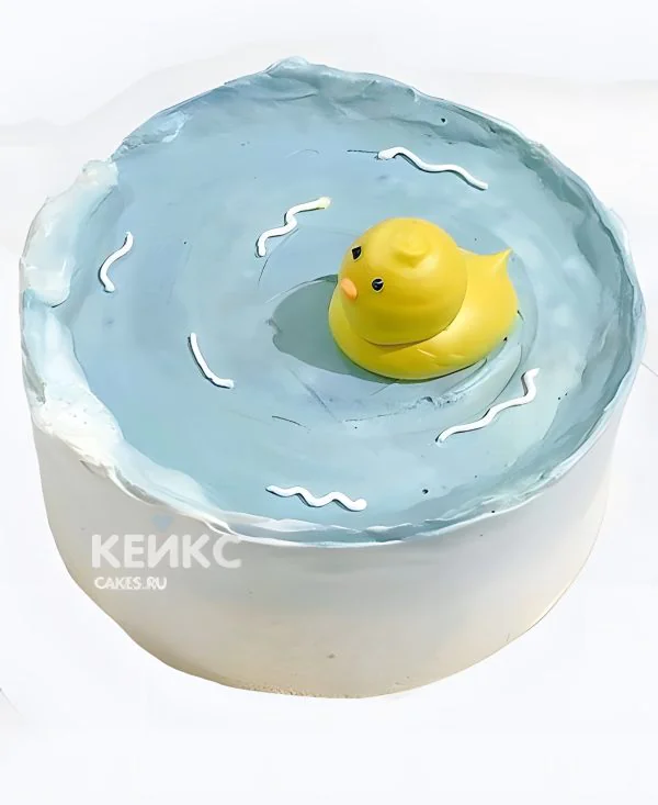 Нежный детский бенто торт с уткой Фото