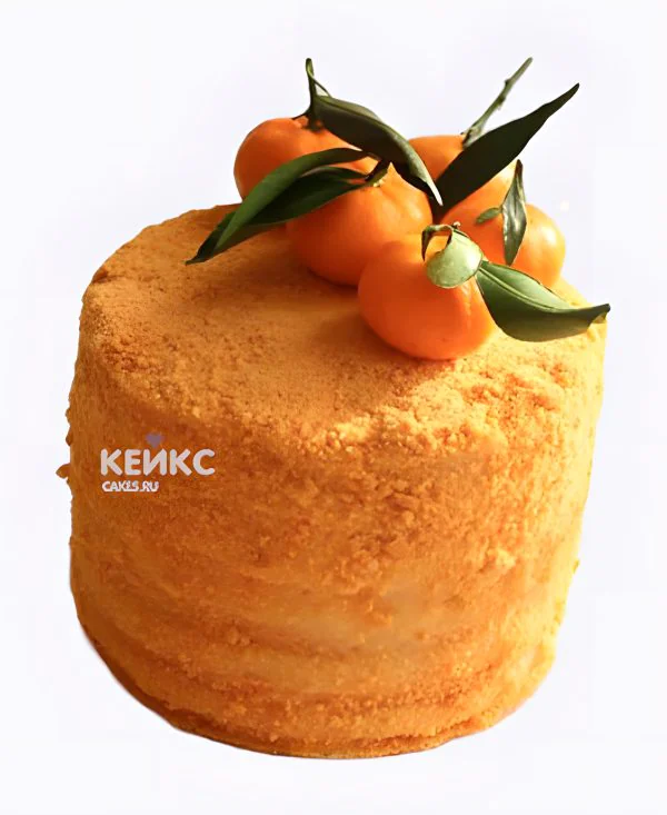 Постный торт с мандаринами Постный торт с мандаринами Фото