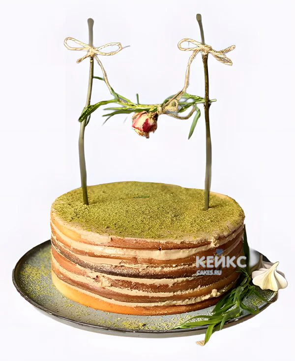 Постный торт с веточками Постный торт с веточками Фото