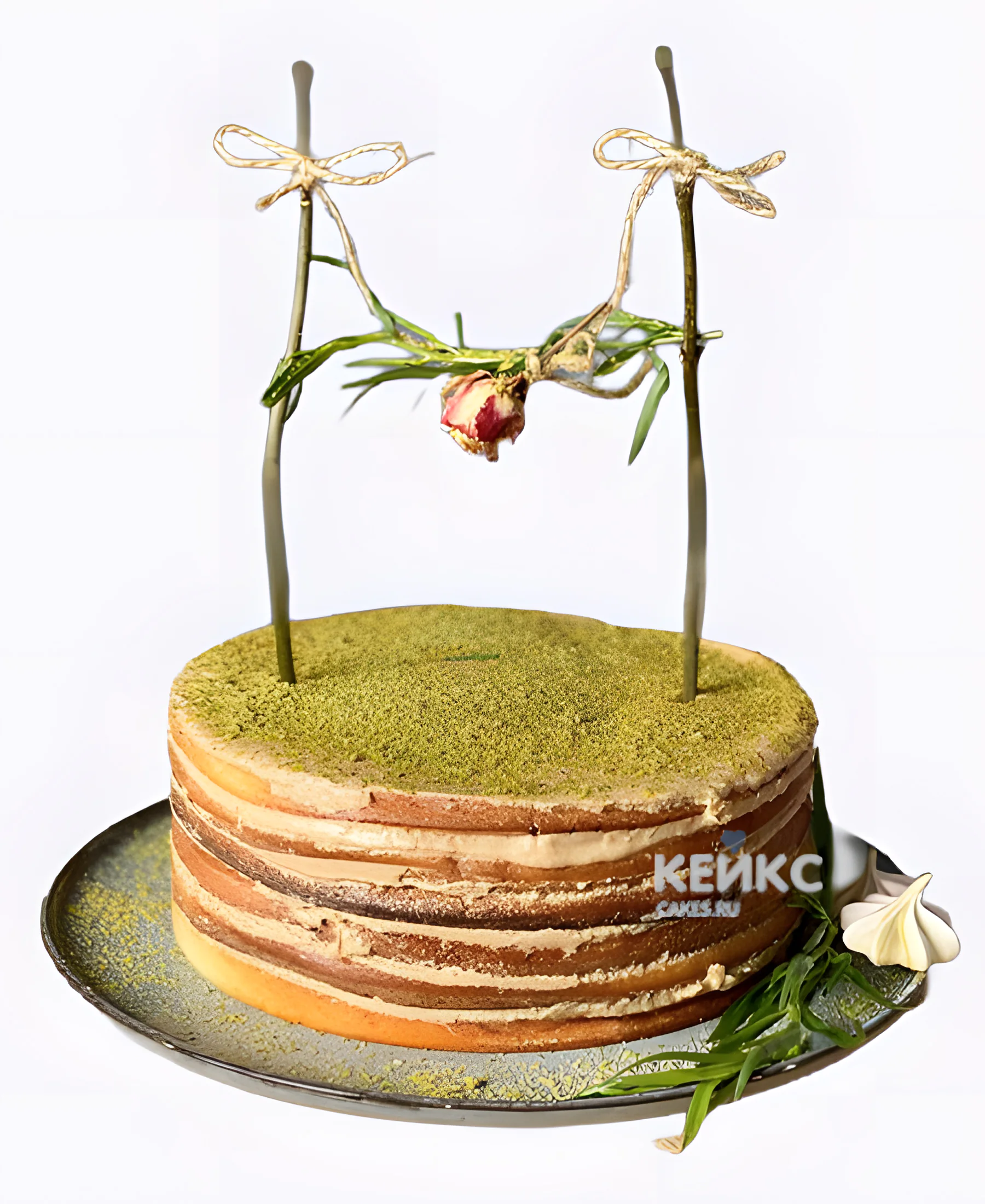 Постный торт с веточками Постный торт с веточками Фото