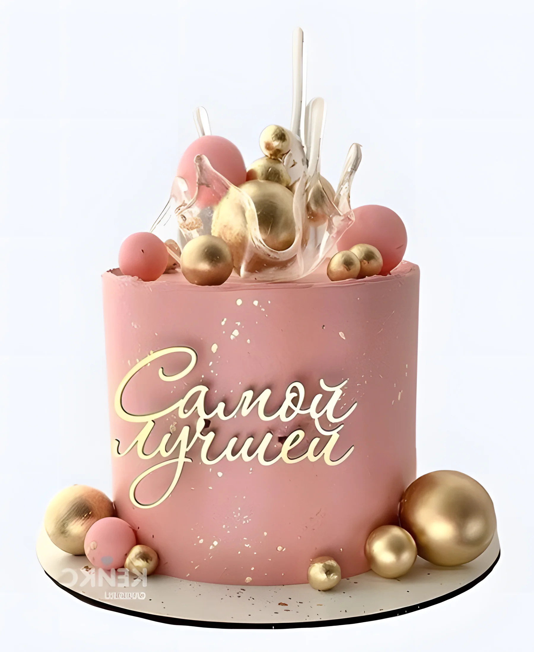 Привлекательный торт женщине на 30 лет с шарами Фото