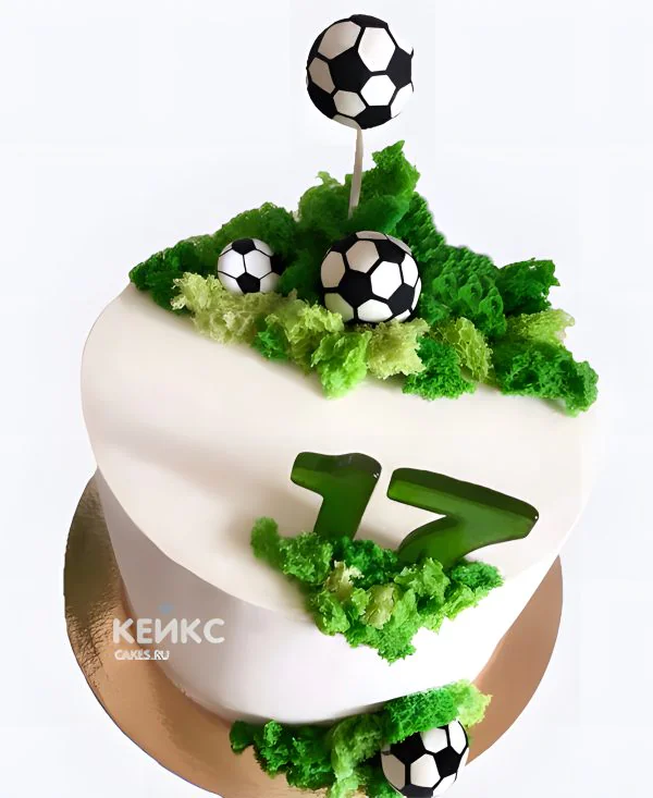 Спортивный торт на 17 лет парню Спортивный торт на 17 лет парню Фото