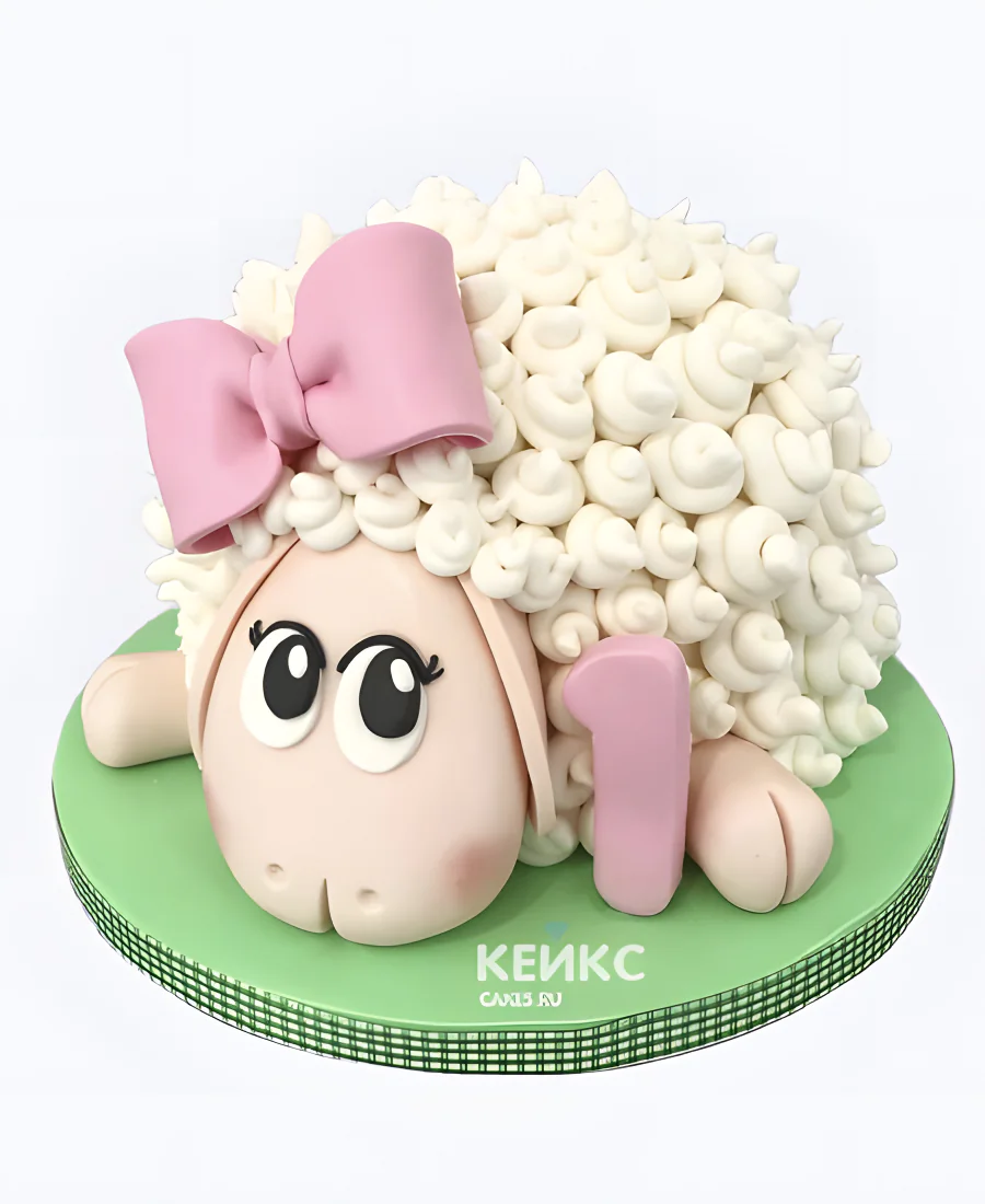 Торт 3д в виде овечки Торт 3д в виде овечки Фото