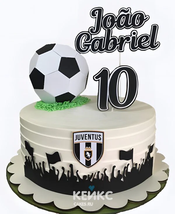 Торт бенто на 10 лет мальчику с футбольным мячом Торт бенто на 10 лет мальчику с футбольным мячом Фото