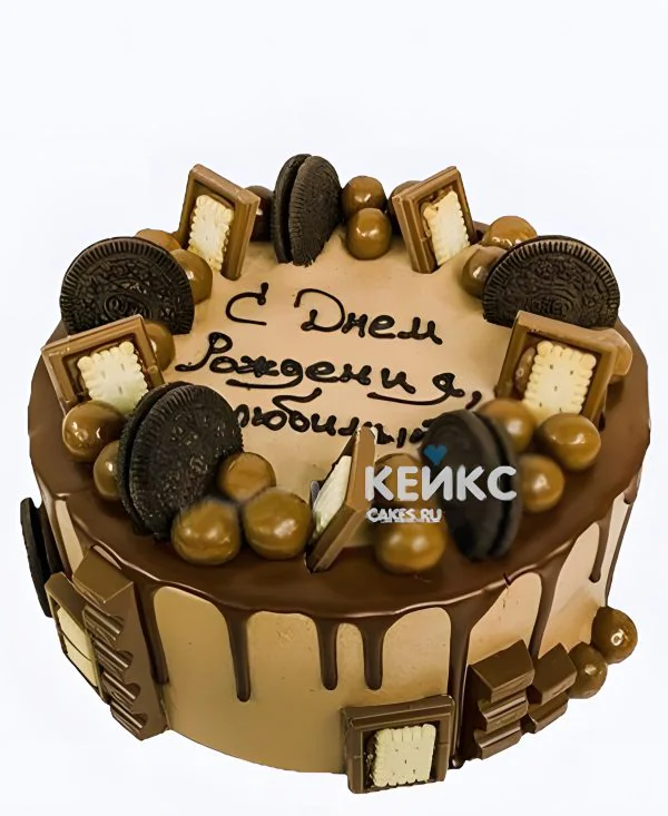 Торт бенто парню с шоколадом и печеньем орео Торт бенто парню с шоколадом и печеньем орео Фото