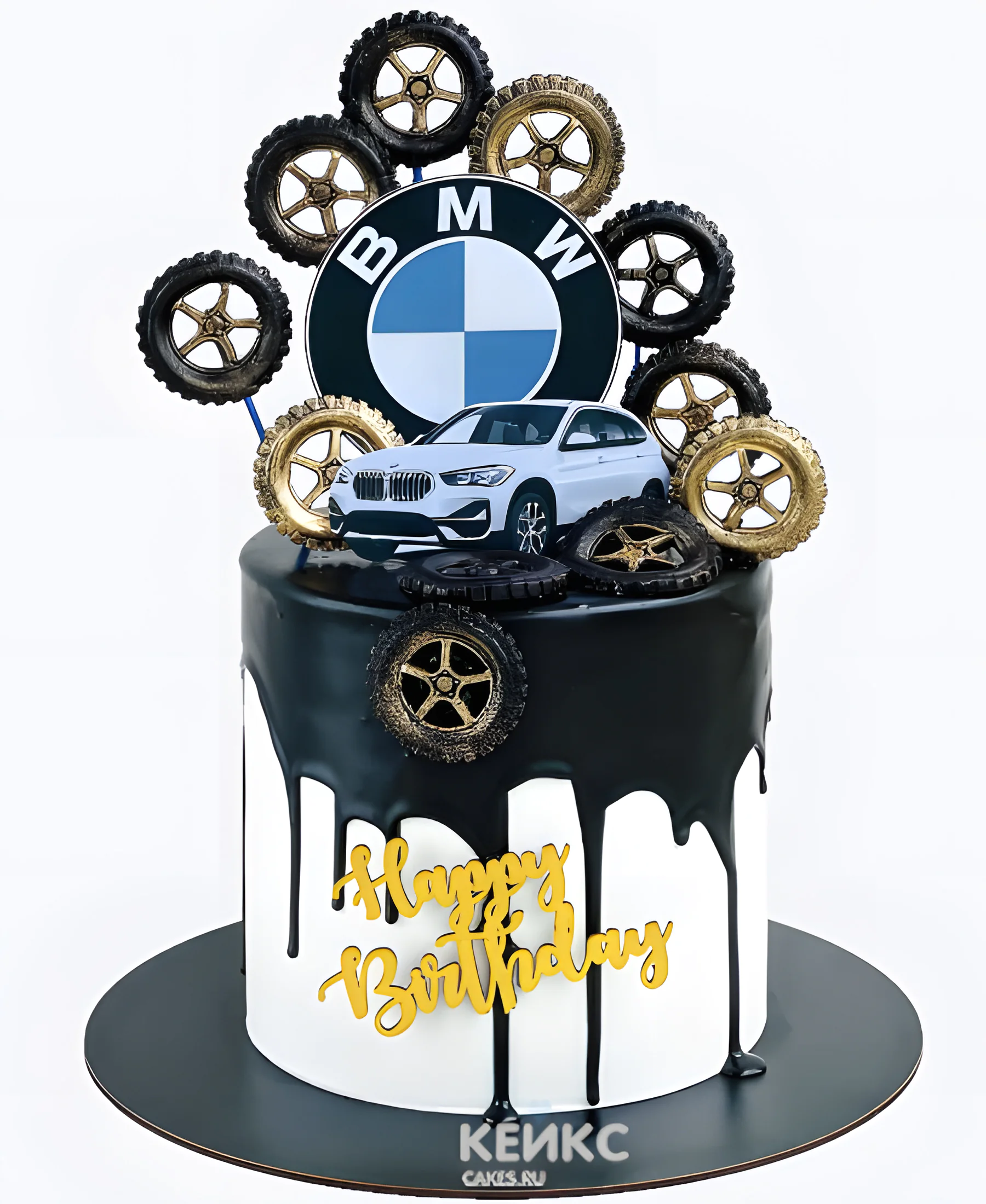Торт БМВ с эмблемой Фото