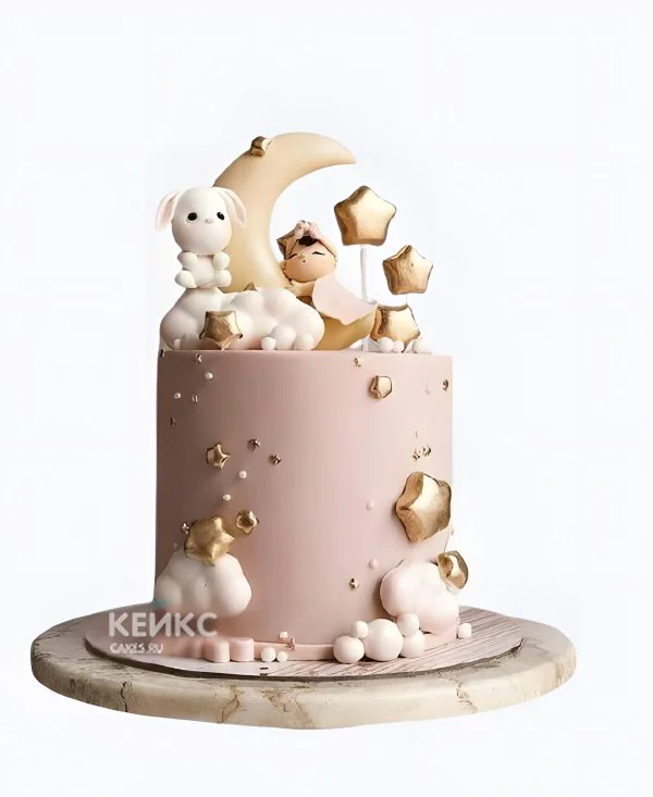 Торт девочке на 5 лет с полумесяцем Торт девочке на 5 лет с полумесяцем Фото