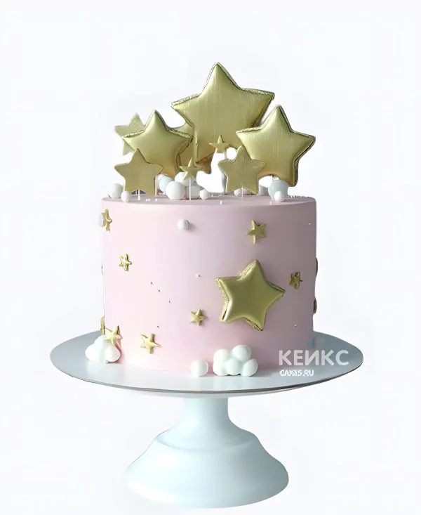 Торт девочке на 5 лет со звездами Торт девочке на 5 лет со звездами Фото