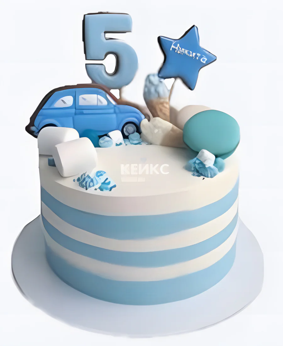 Детский торт на день рождения без мастики Детский торт на день рождения без мастики Фото