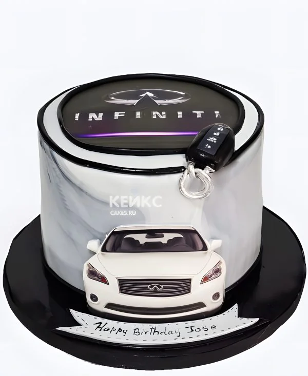Торт инфинити с логотипом Фото