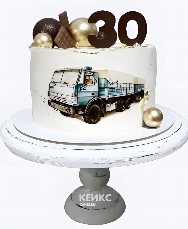 Торт с камазом мужчине на 30 лет Торт с камазом мужчине на 30 лет Фото