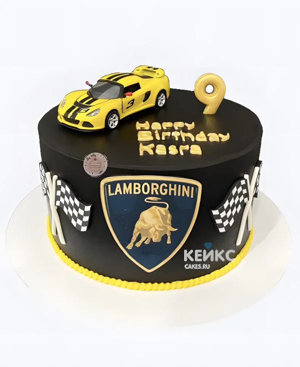 Торт ламборгини на 9 лет Торт ламборгини на 9 лет Фото