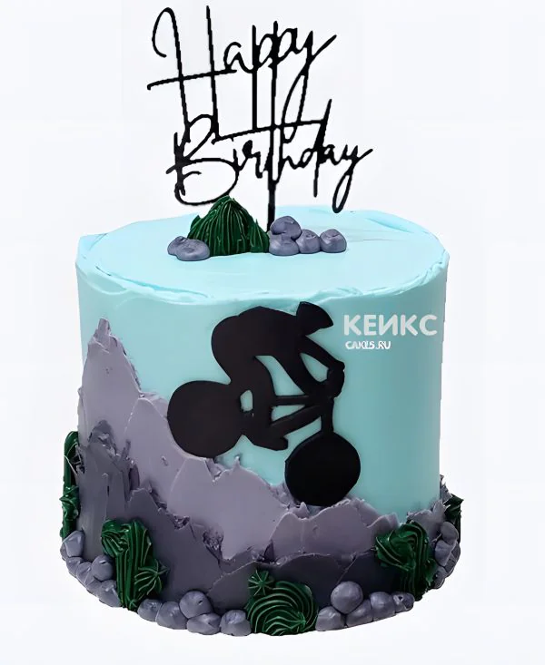 Торт мальчику на 15 лет с велосипедом Торт мальчику на 15 лет с велосипедом Фото