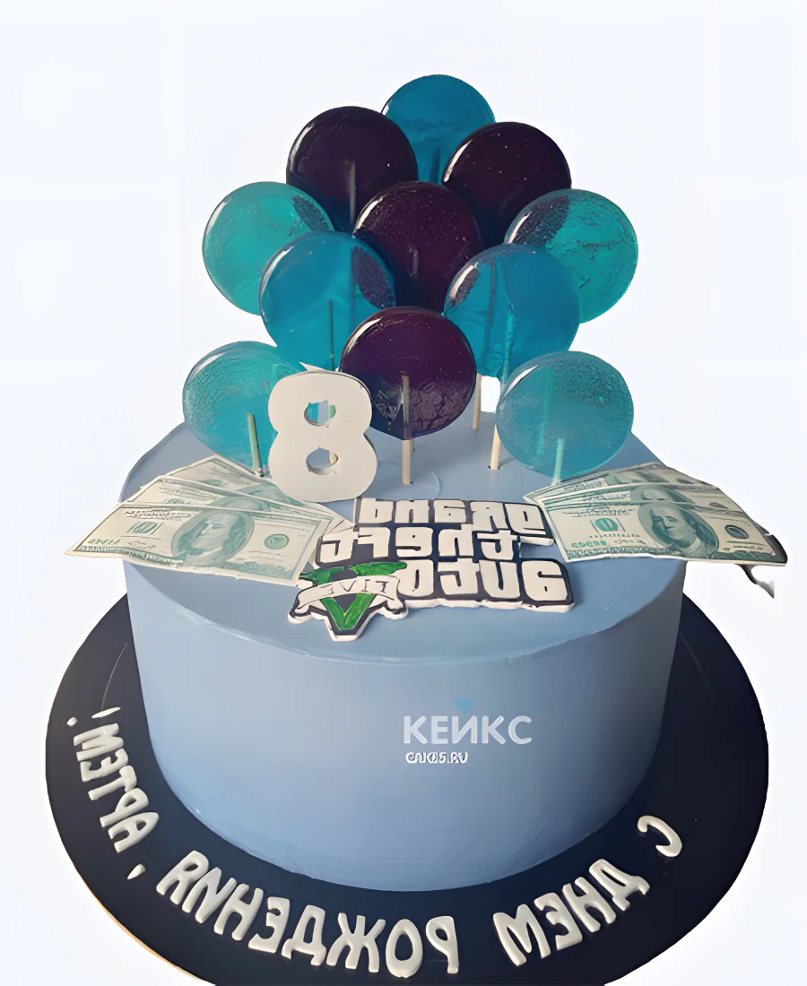 Торт мальчику на 8 лет с гта Торт мальчику на 8 лет с гта Фото