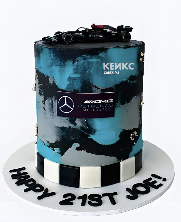 Торт мерседес с мазками Торт мерседес с мазками Фото