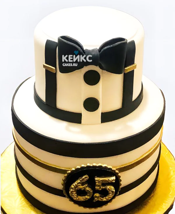 Торт мужчине на 65 лет с подтяжками Фото