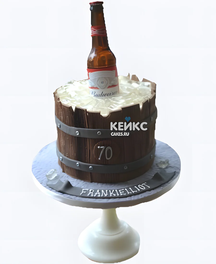 Торт мужчине на 70 лет с бутылкой пива Торт мужчине на 70 лет с бутылкой пива Фото