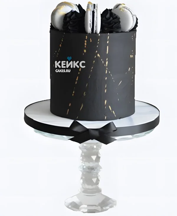 Торт мужчине на 70 лет с макарунс Фото