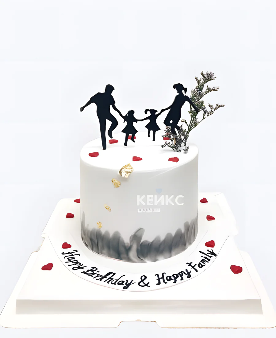 Торт мужу семейный из мастики Торт мужу семейный из мастики Фото