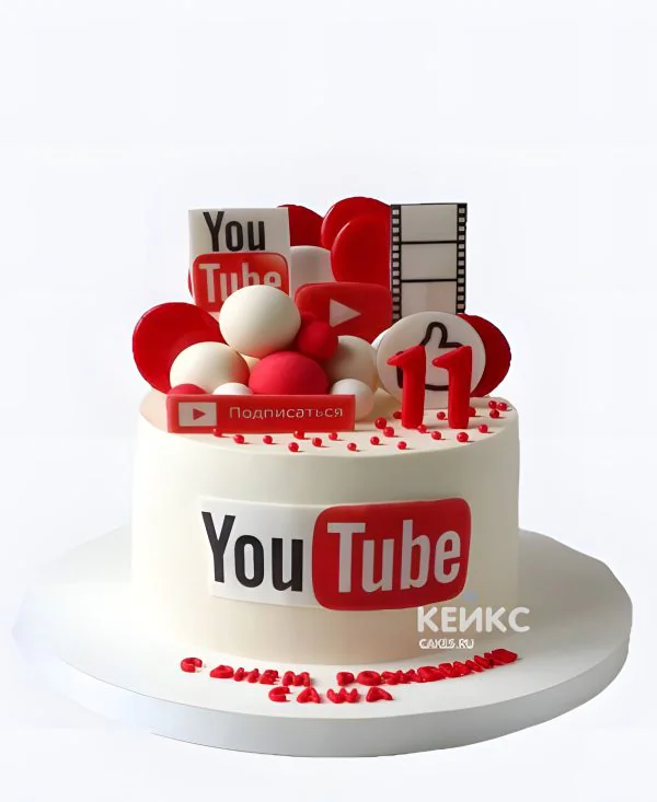 Торт на 11 лет с логотипом и цифрой Торт на 11 лет с логотипом и цифрой Фото