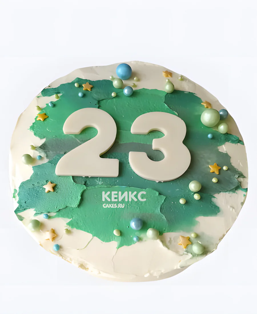 Торт на 23 февраля для парня с цифрами Торт на 23 февраля для парня с цифрами Фото