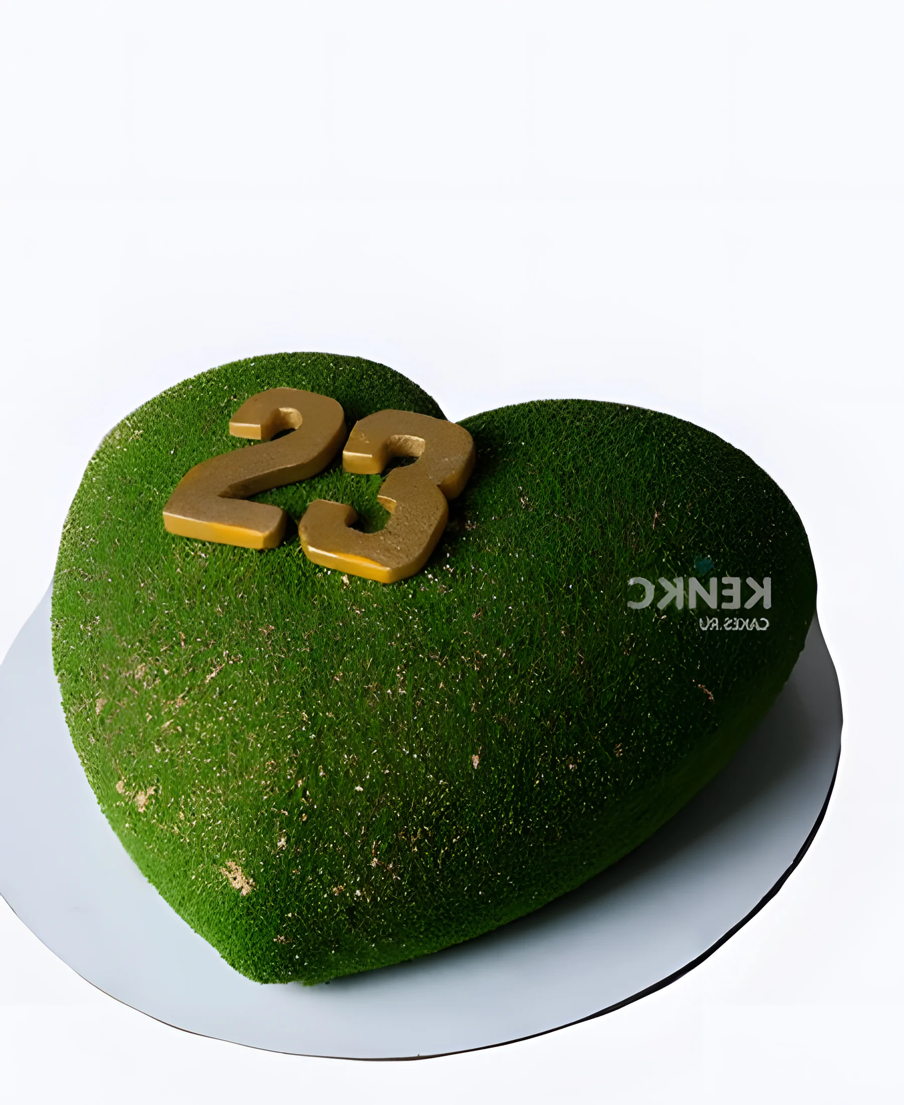 Торт на 23 февраля в виде сердца Фото