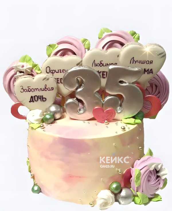 Торт на день рождения женщине 35 лет Торт на день рождения женщине 35 лет Фото