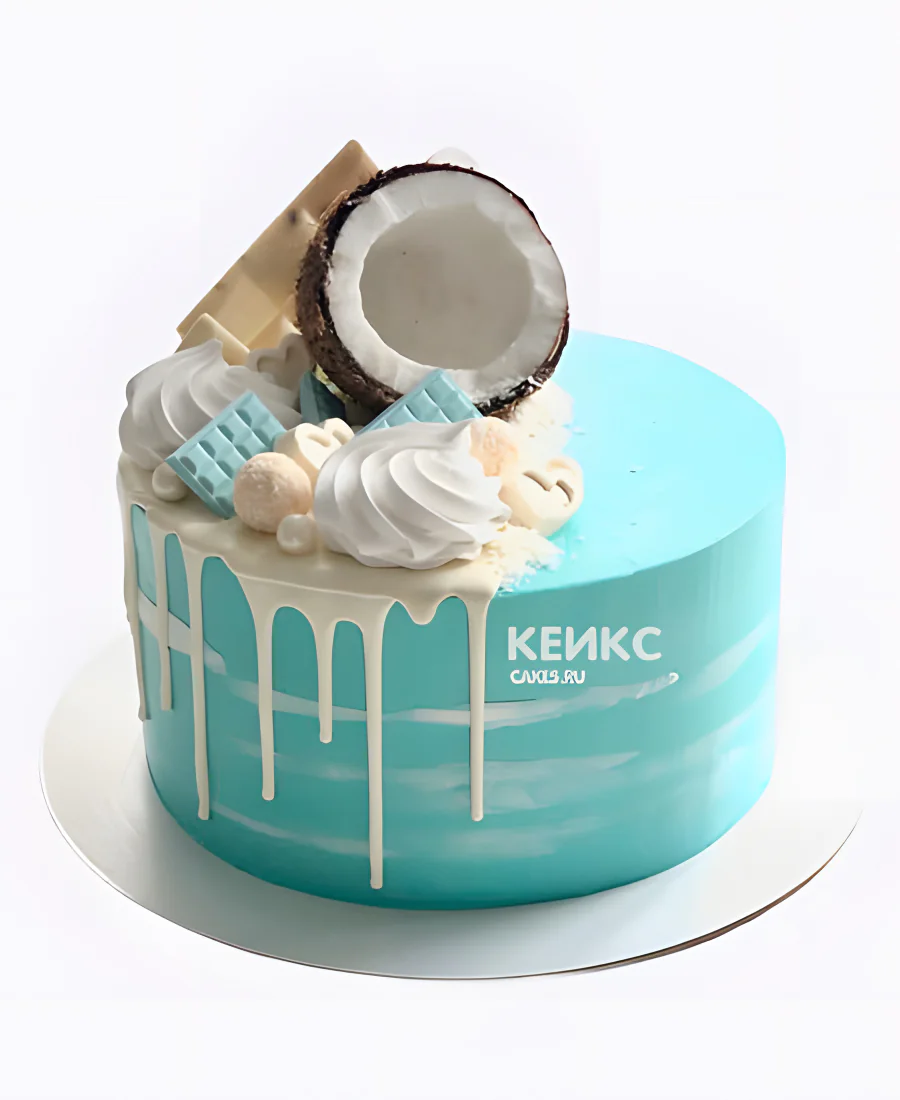 Торт на бирюзовую свадьбу в подарок любимой Торт на бирюзовую свадьбу в подарок любимой Фото