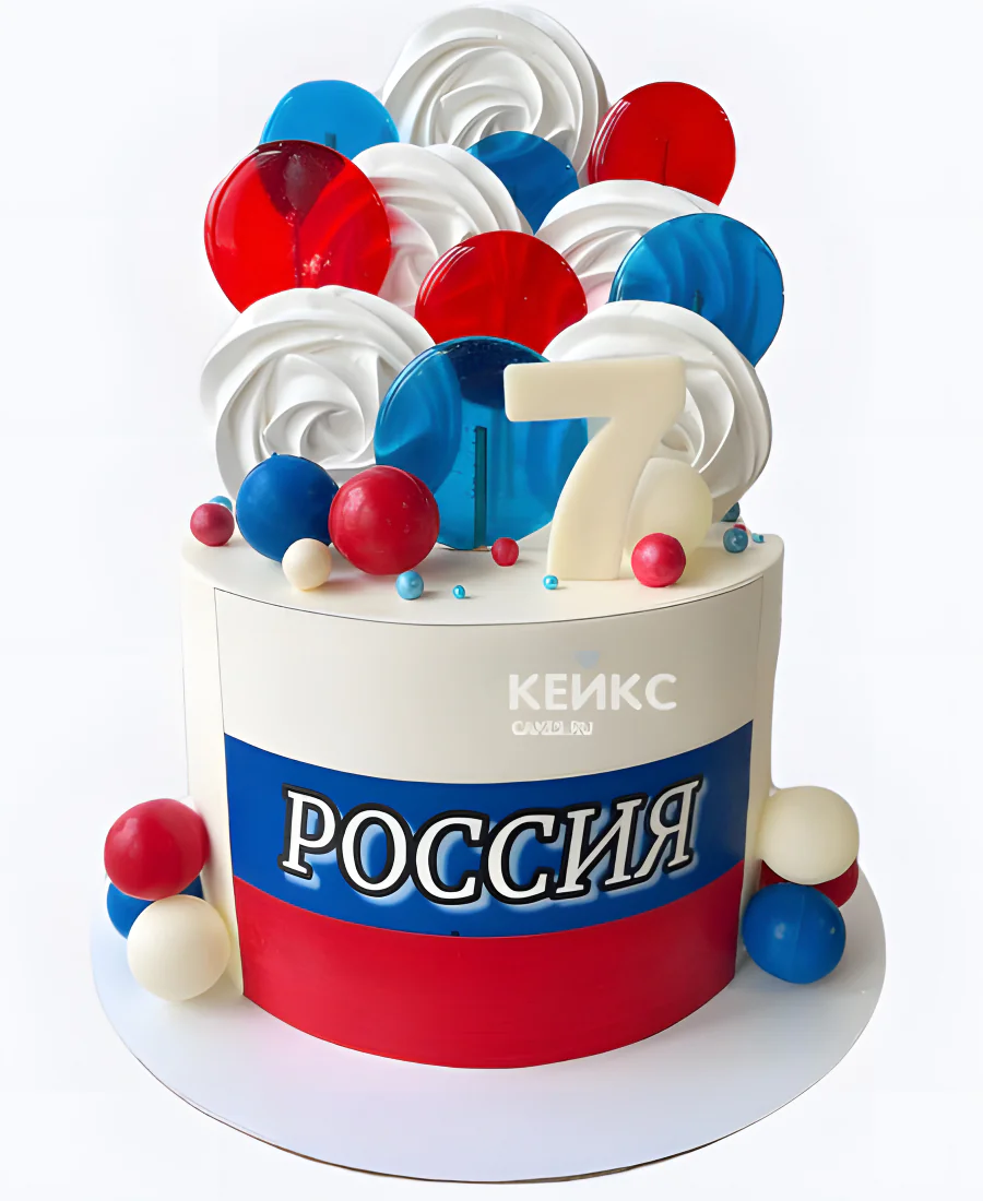 Торт на день России для патриота Торт на день России для патриота Фото