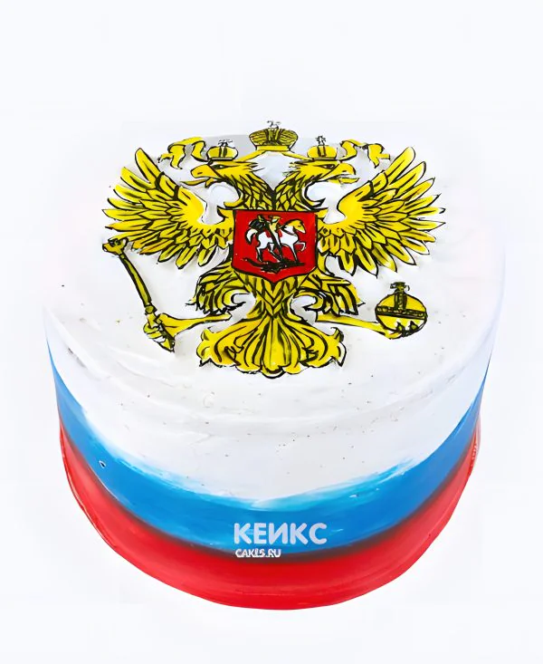 Торт на день России с гербом Торт на день России с гербом Фото