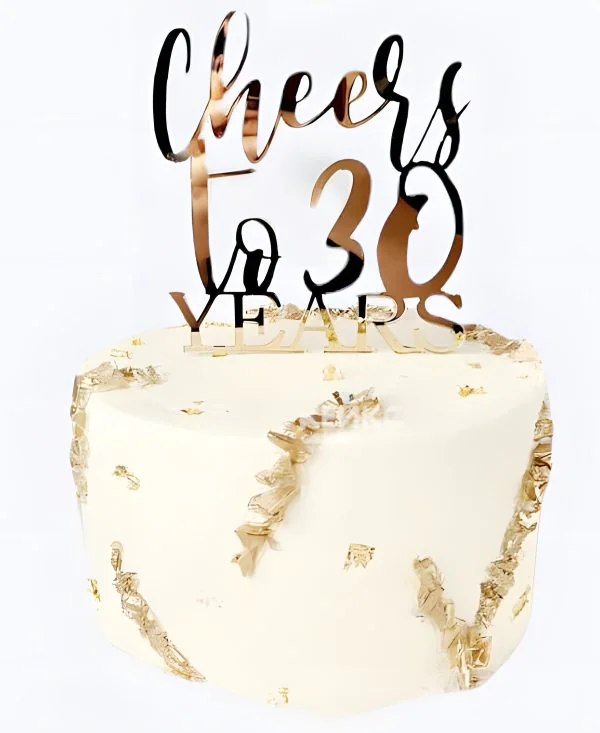 Торт на юбилей 30 лет с топпером Фото