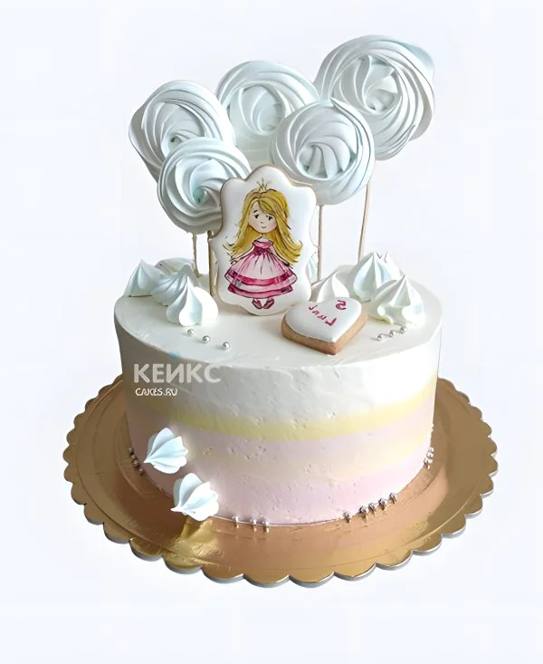 Торт на выписку из крема с безе Торт на выписку из крема с безе Фото