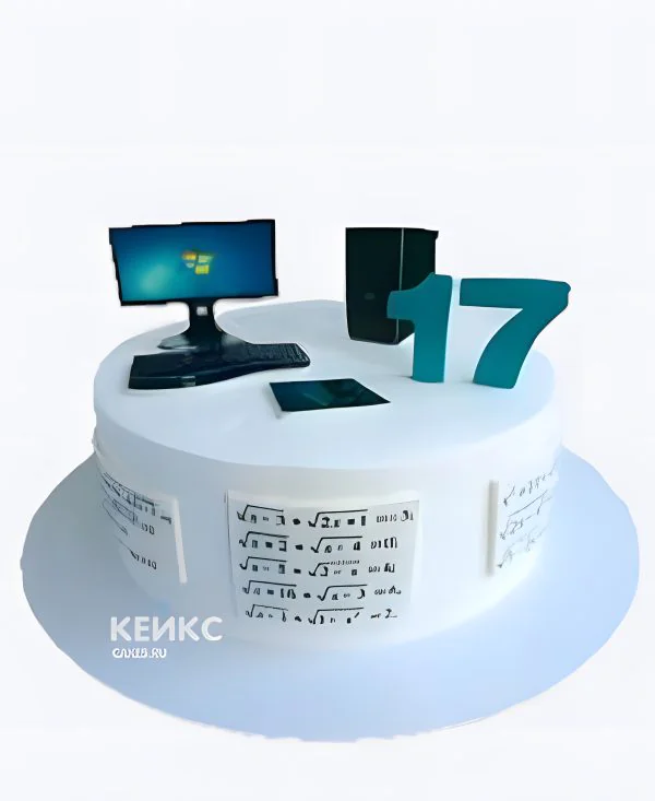 Торт парню на 17 лет с компьютером Торт парню на 17 лет с компьютером Фото
