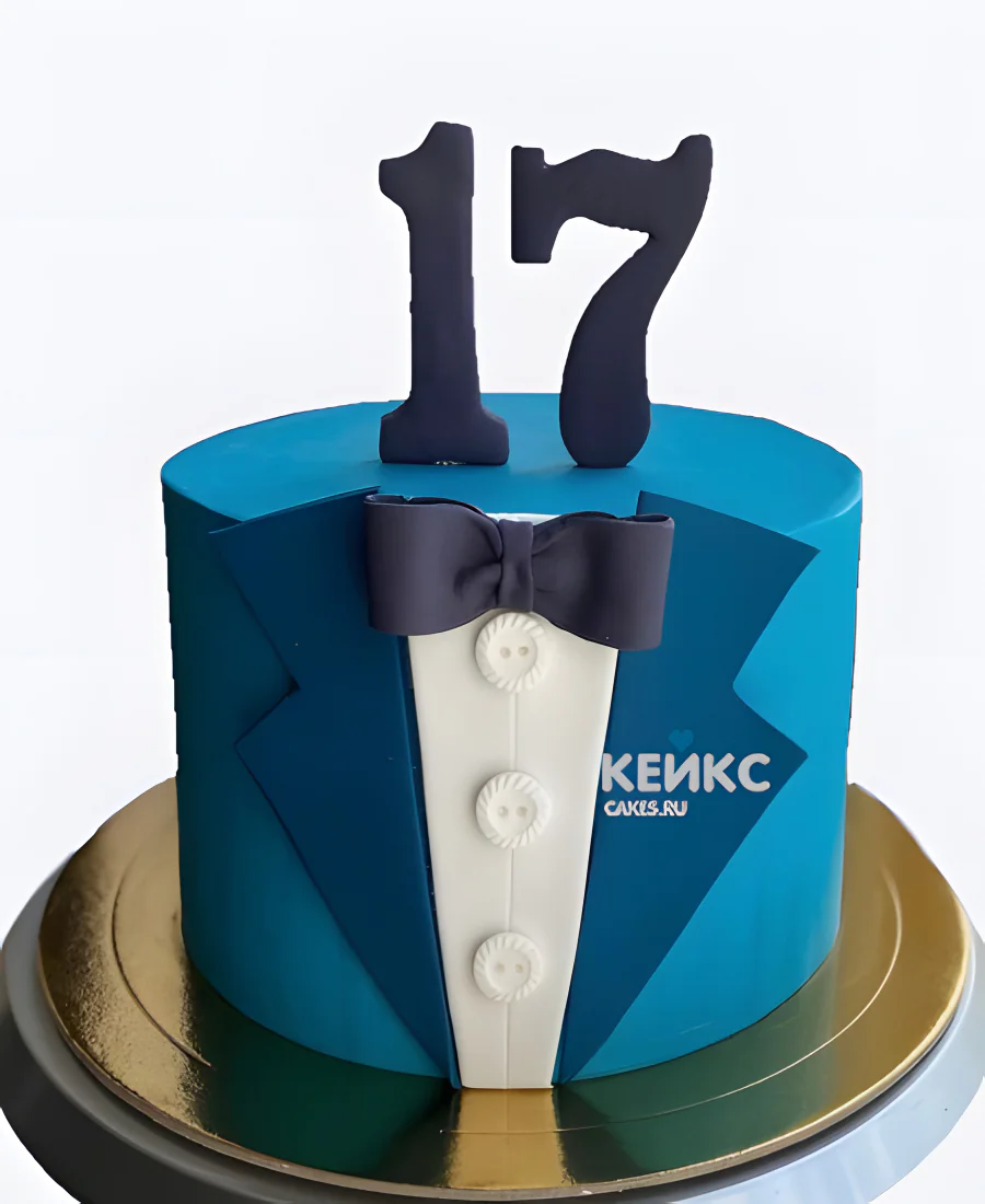 Торт парню на 17 лет в костюме Торт парню на 17 лет в костюме Фото