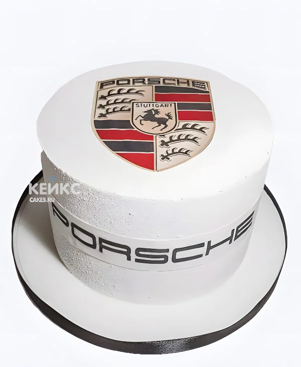 Торт порше с белым велюровым покрытием Торт порше с белым велюровым покрытием Фото