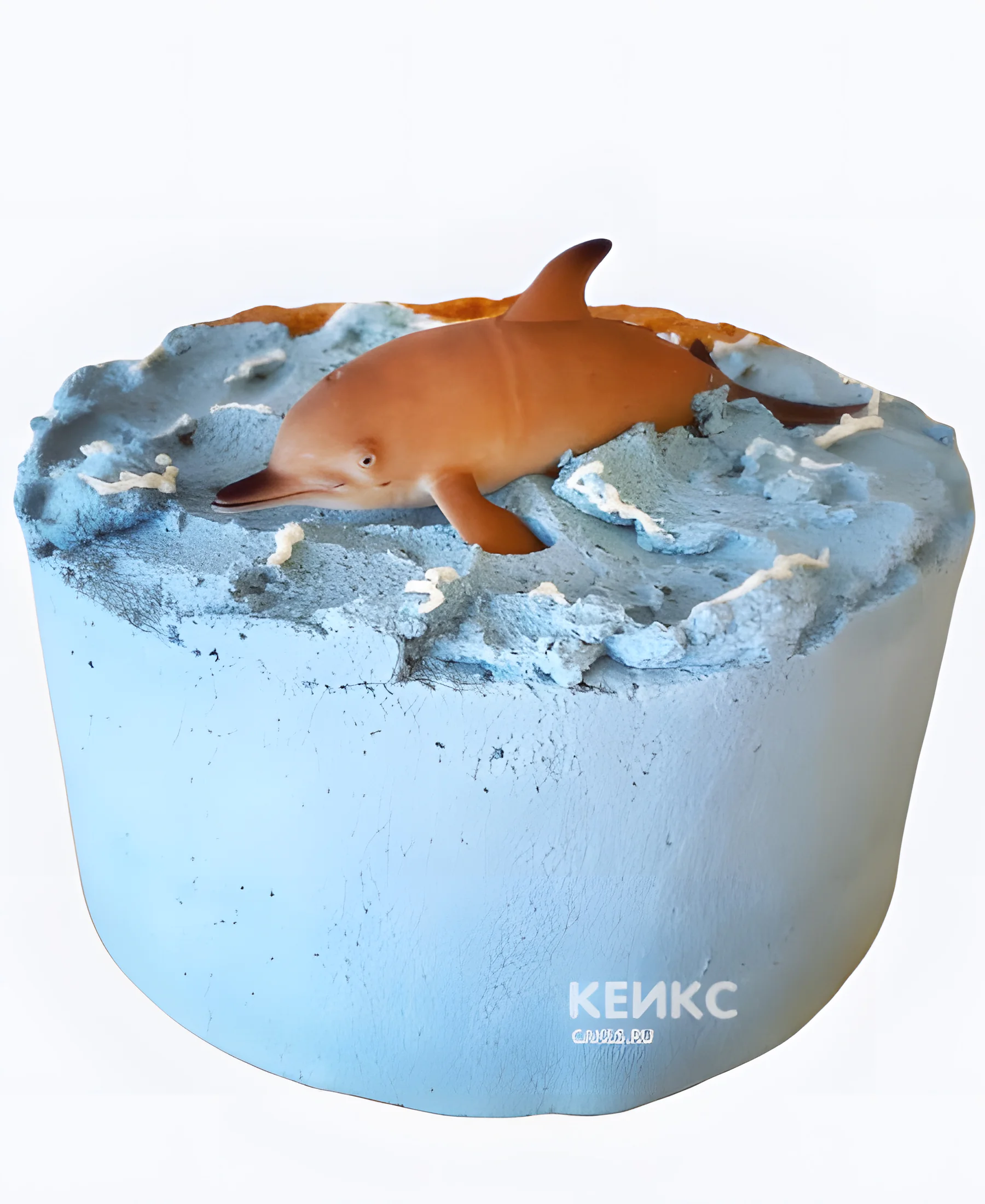 Торт с дельфином без мастики Торт с дельфином без мастики Фото