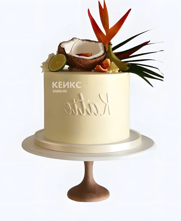 Торт с надписью и фруктами Торт с надписью и фруктами Фото