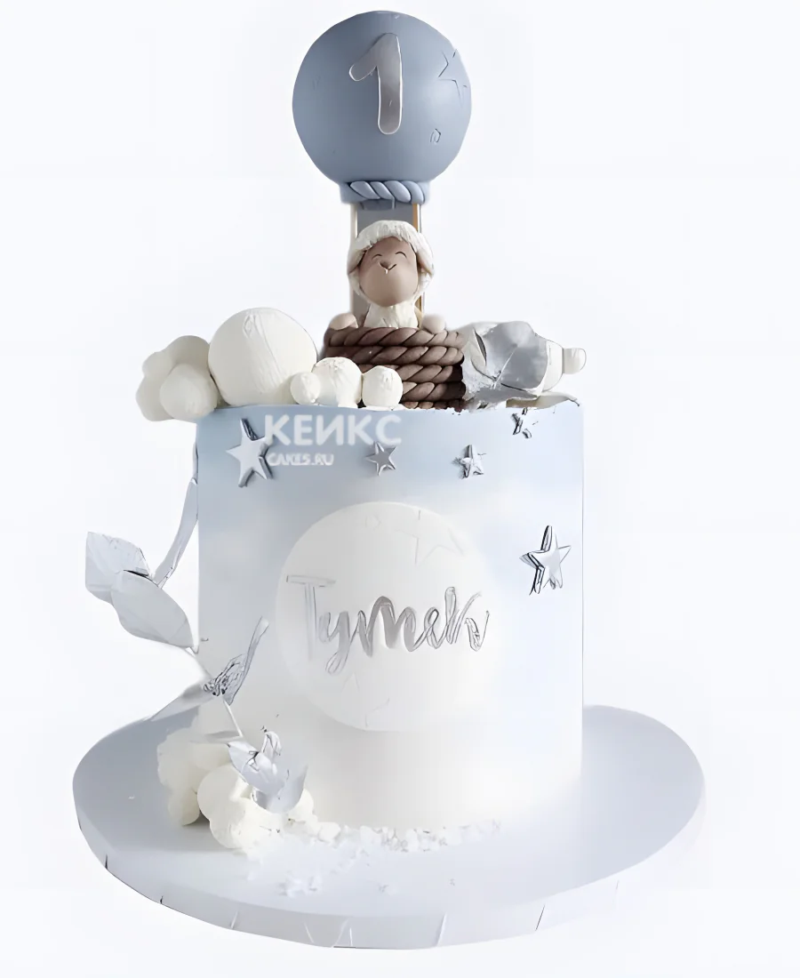 Торт с овечкой в воздушном шаре Торт с овечкой в воздушном шаре Фото