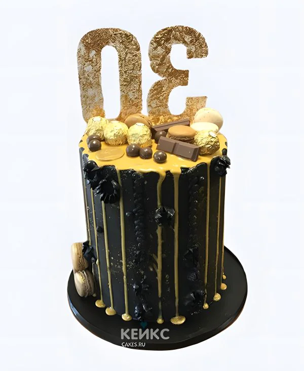 Торт женщине на 30 лет с шоколадом Фото