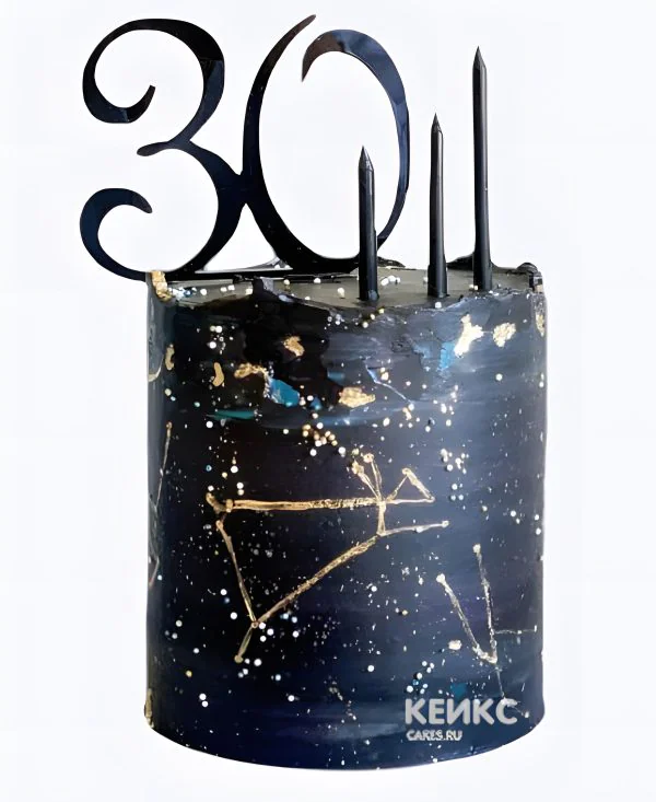 Торт звездное небо на юбилей 30 лет Торт звездное небо на юбилей 30 лет Фото