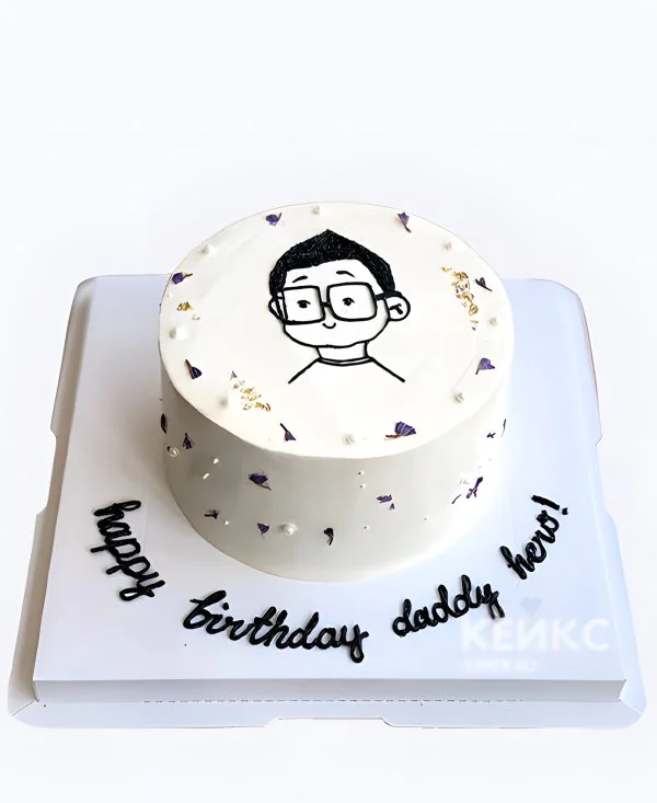 Уютный бенто торт мужчине из мастики Уютный бенто торт мужчине из мастики Фото