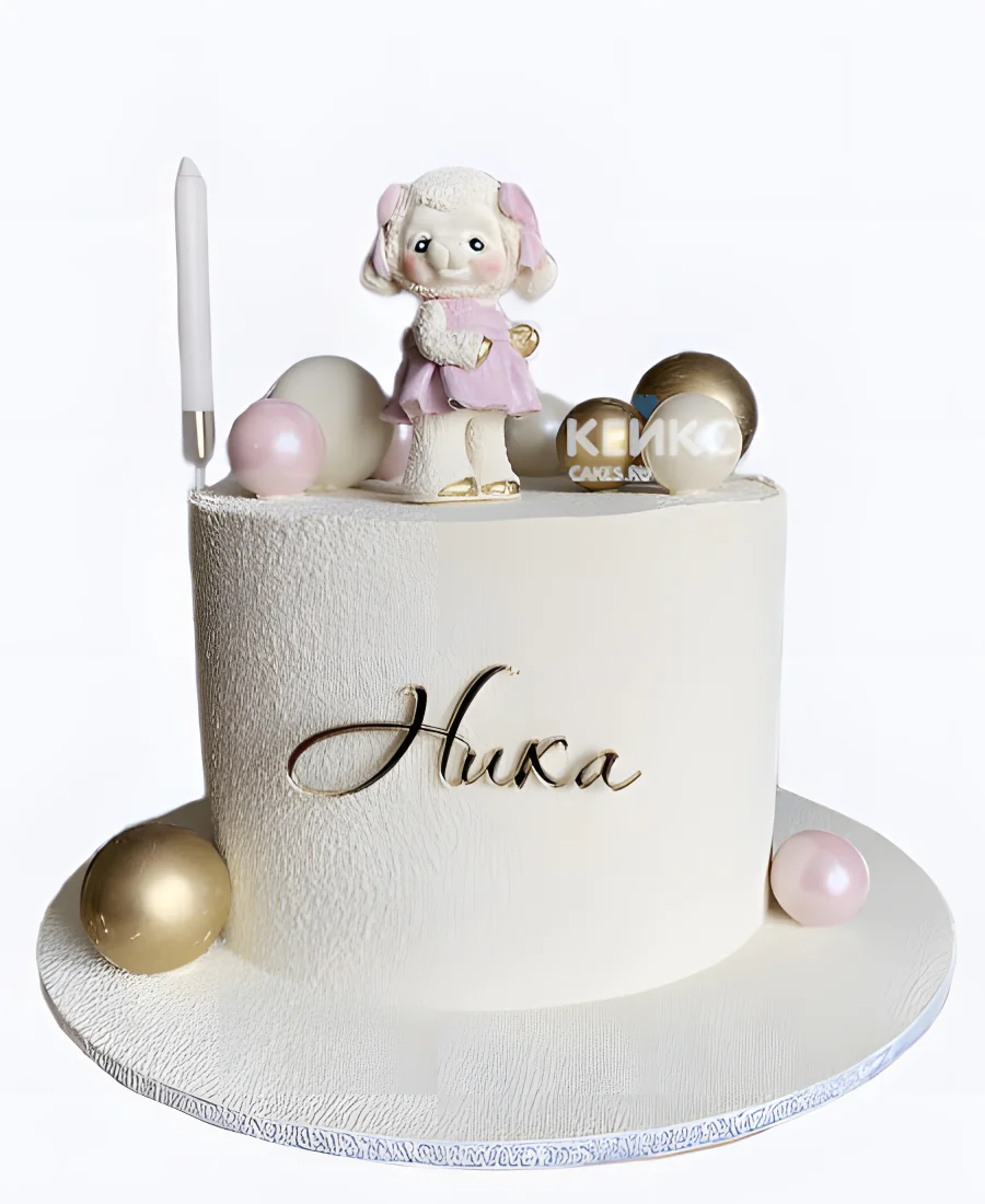 Велюровый торт с овечкой Велюровый торт с овечкой Фото