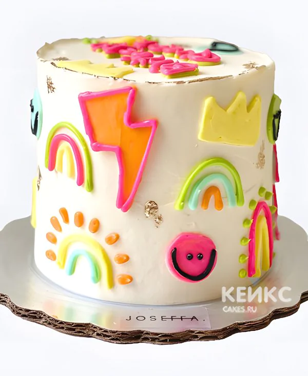 Веселый детский бенто тортик Фото