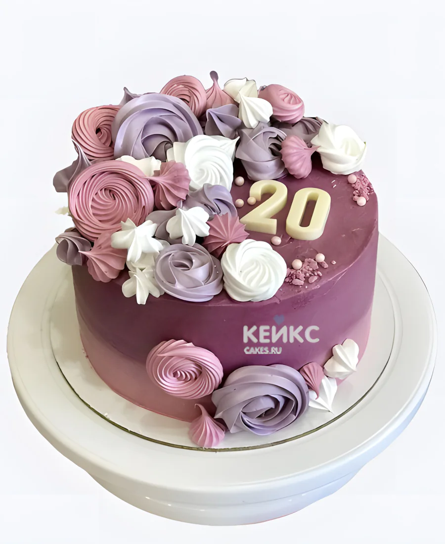 Вкусный торт на 20 лет с безе Вкусный торт на 20 лет с безе Фото